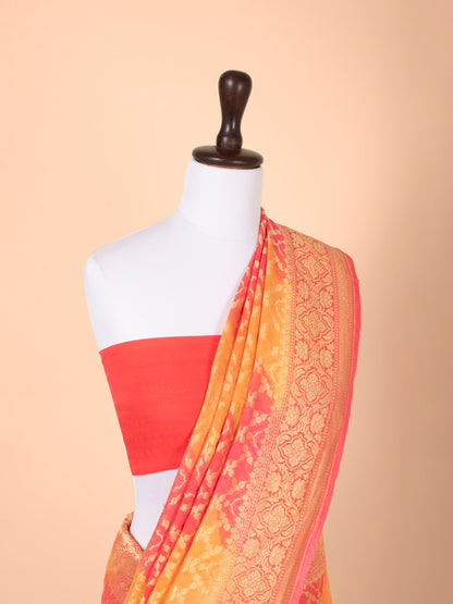 Handwoven Multicolor Georgette Saree