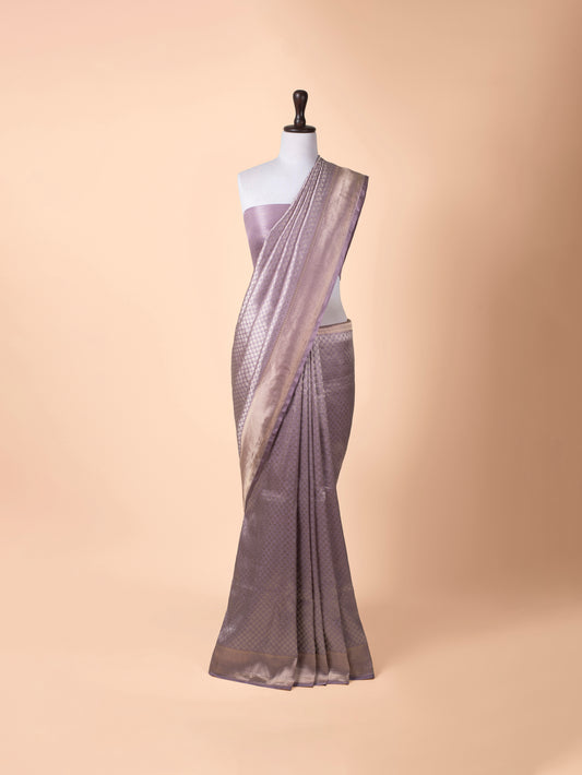 Handwoven Purple Silk Saree