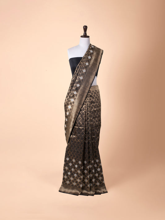 Handwoven Black Silk Saree