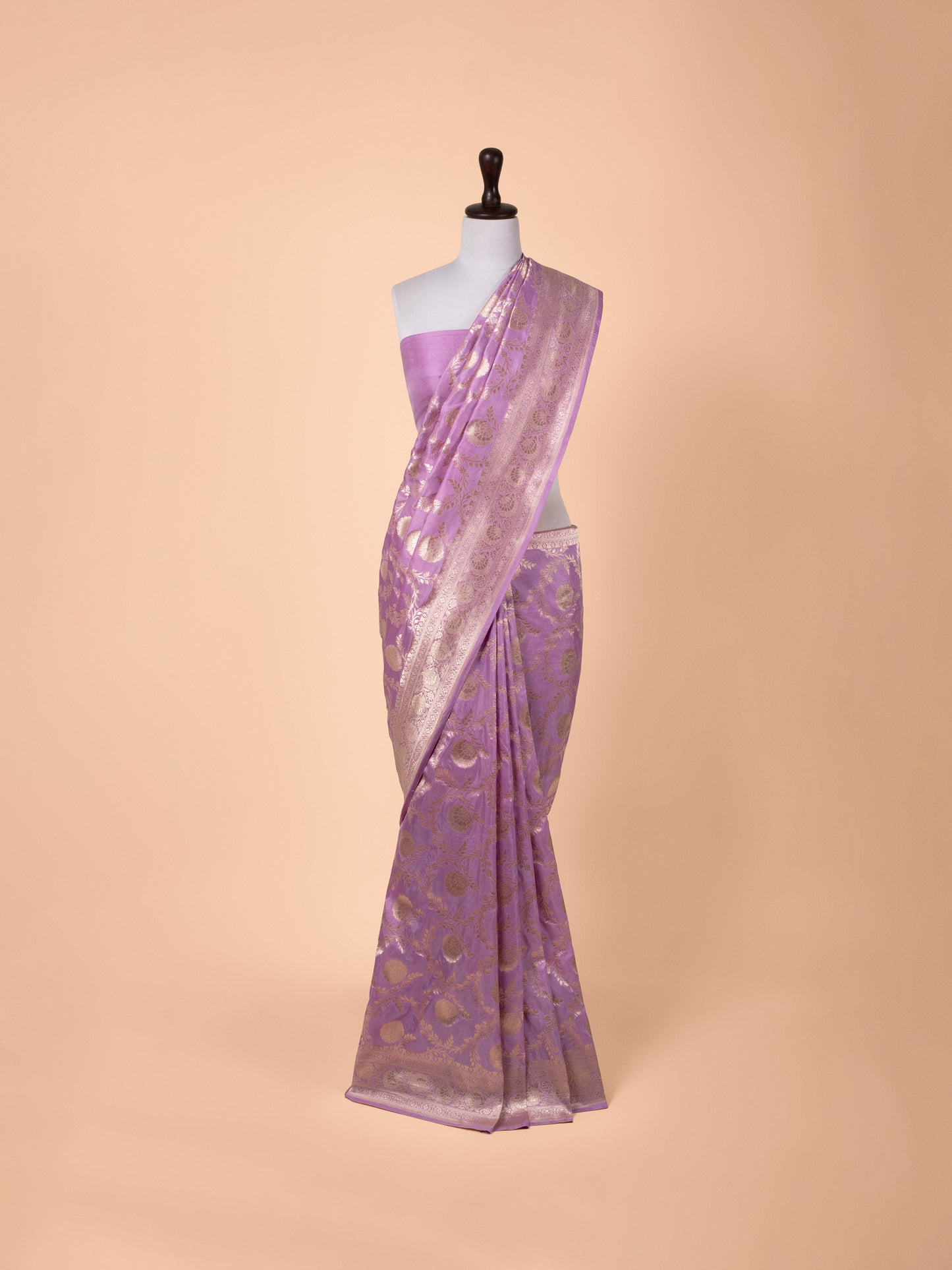 Handwoven Purple Silk Saree