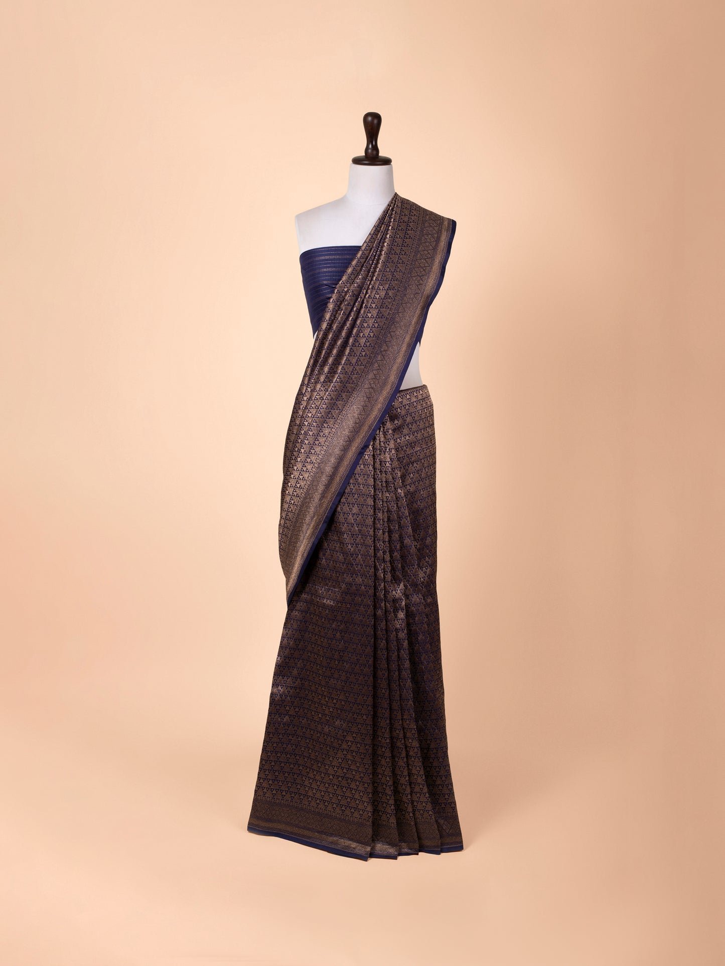 Handwoven Blue Silk Saree