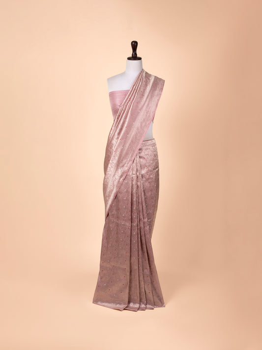 Handwoven Pink Silk Saree