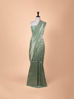 Handwoven Turquoise Blue Silk Saree