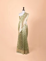 Handwoven Green Organza Saree