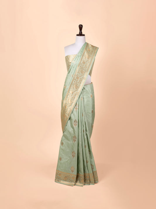 Handwoven Green Silk Saree