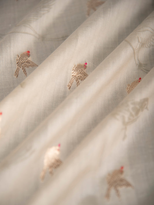 Handwoven Grey Cotton Fabric