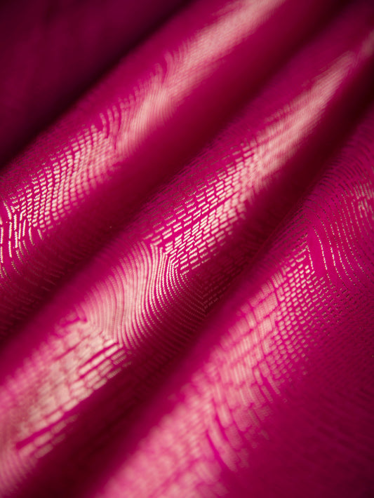 Handwoven Rani Pink Silk Fabric