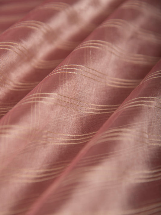 Handwoven Pink Tissue Fabric