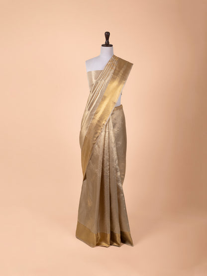 Handwoven Grey Kanjivaram Silk Saree