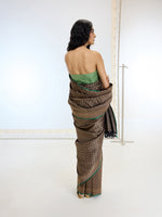 Handwoven Black Silk Saree