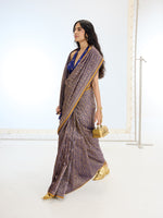 Handwoven Navy Silk Saree