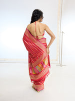Handwoven Real Zari Red Silk Saree