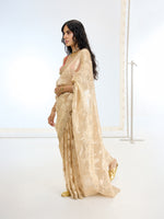 Handwoven Gold Tissue Saree