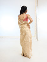 Handwoven Gold Tissue Saree