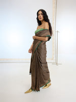 Handwoven Black Silk Saree
