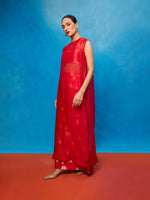 Handwoven Red Silk Banarasi Suit