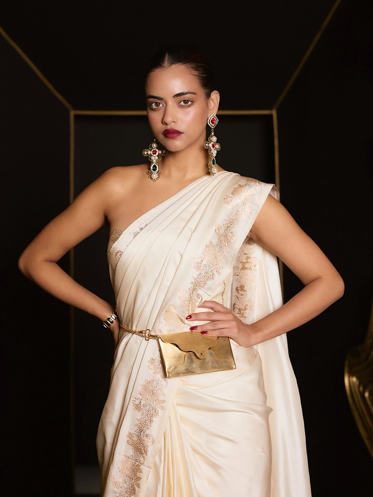 The 'Ivory Promise' Saree