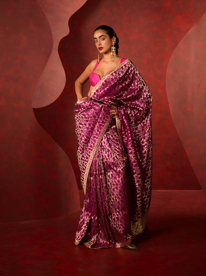 The 'True Love' Saree in Purple