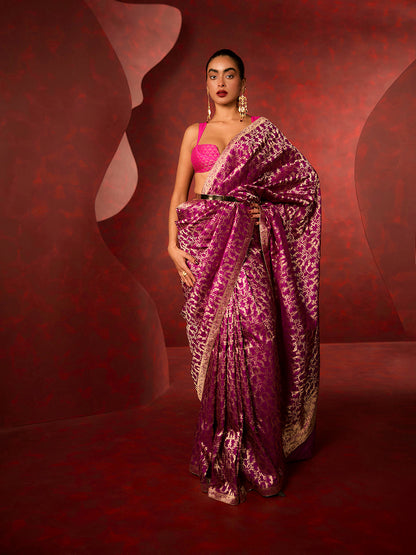 The 'True Love' Saree in Purple