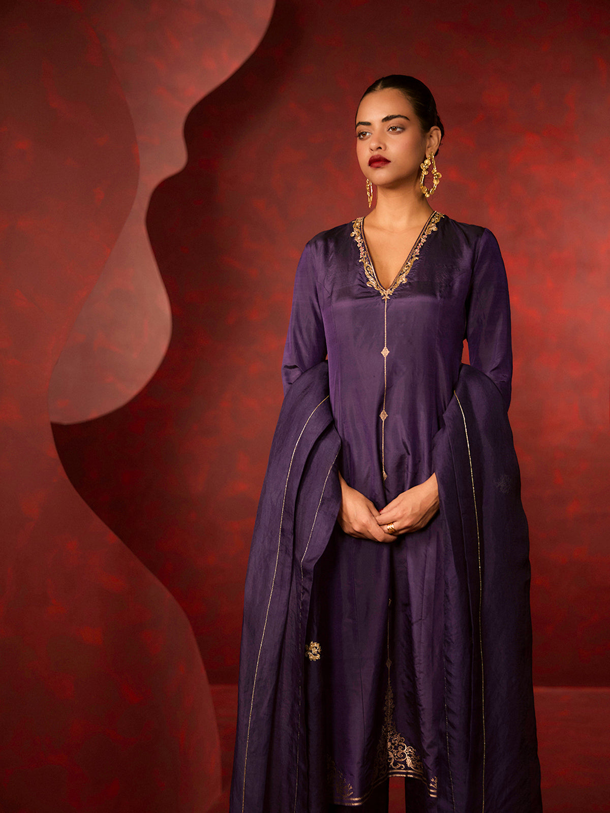 The 'Endless Love' Kurta Set in Navy