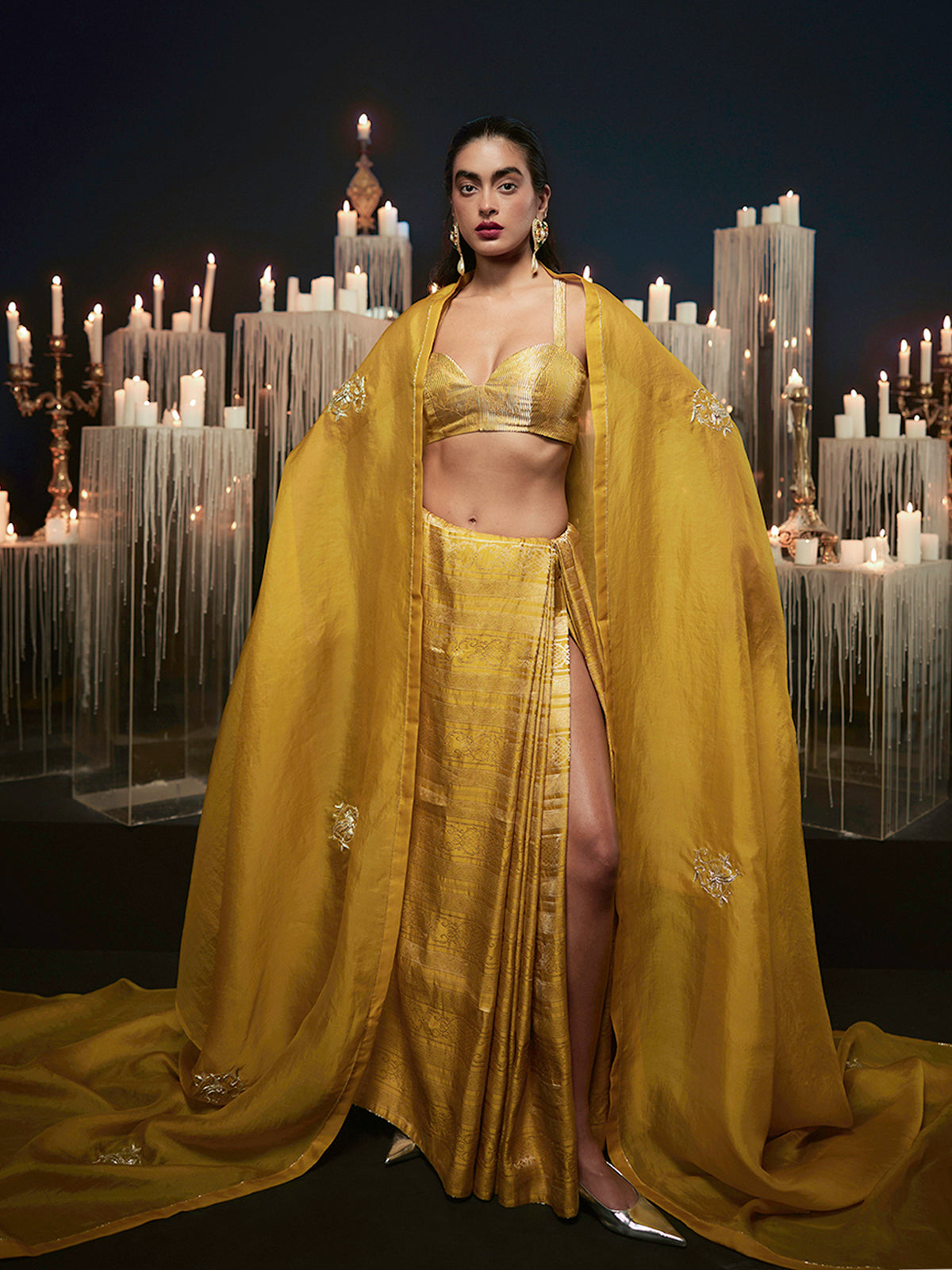 The 'I do' Saree in Mustard