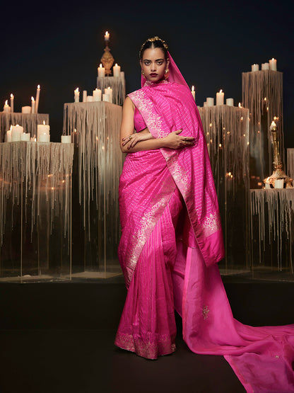 The 'Femme Fatale' Saree in Pink