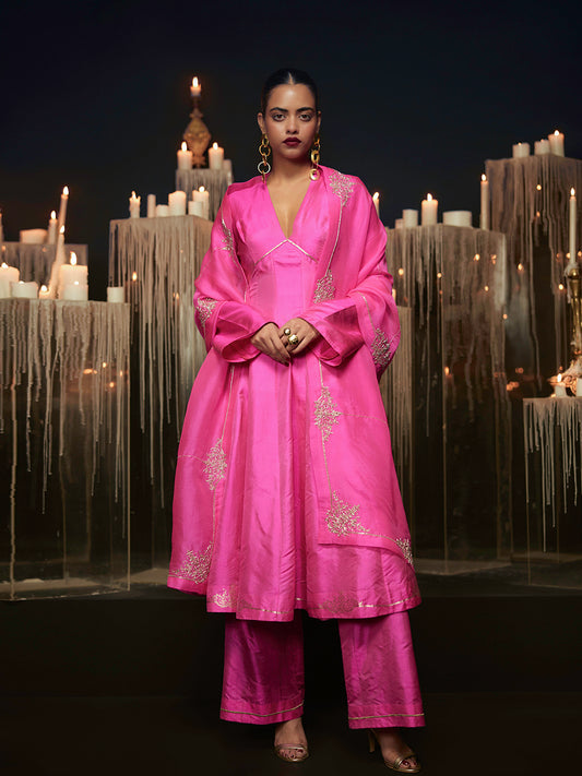 The Pink Heart Kurta Set