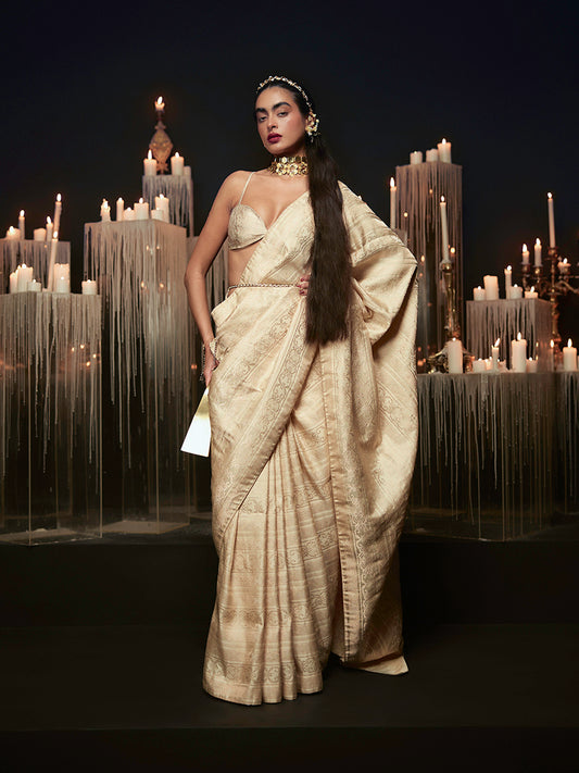 The ‘I do' Saree in Beige