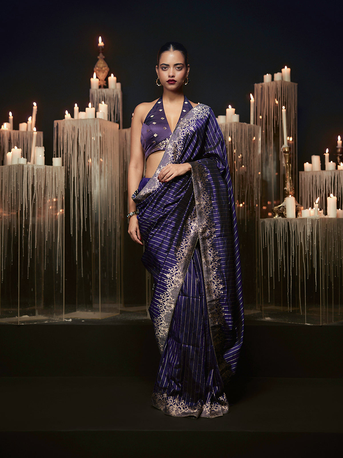 The Purple Heart Saree