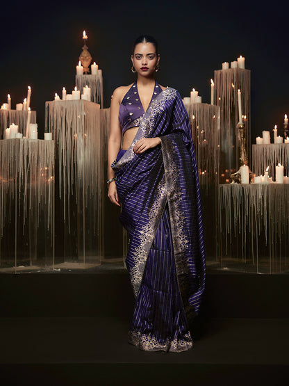 The Purple Heart Saree