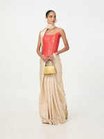 Handwoven Off-White Tissue Saree
