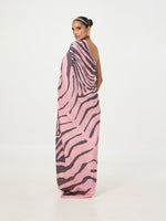 Handwoven Pink & Grey Tusser Saree