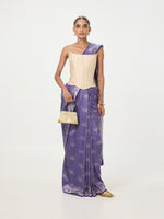 Handwoven Amethyst Silk Saree