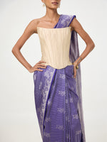 Handwoven Amethyst Silk Saree