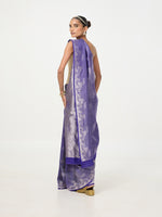 Handwoven Amethyst Silk Saree