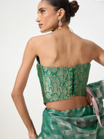 Handwoven Dark Green Corset
