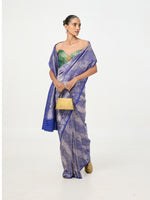 Handwoven Royal Blue Silk Saree