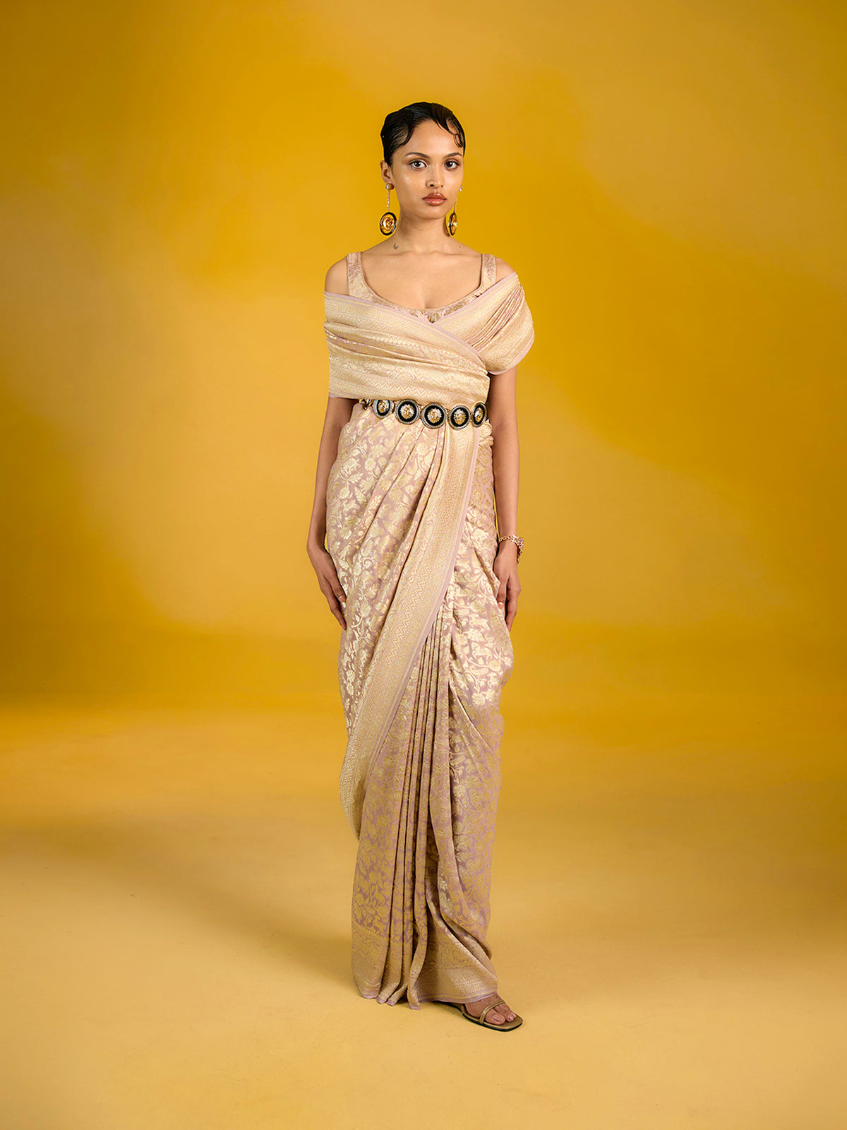 The Dusky Rose Saree