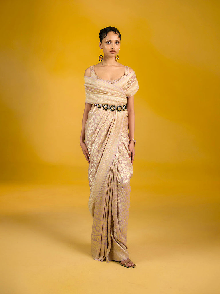 The Dusky Rose Saree