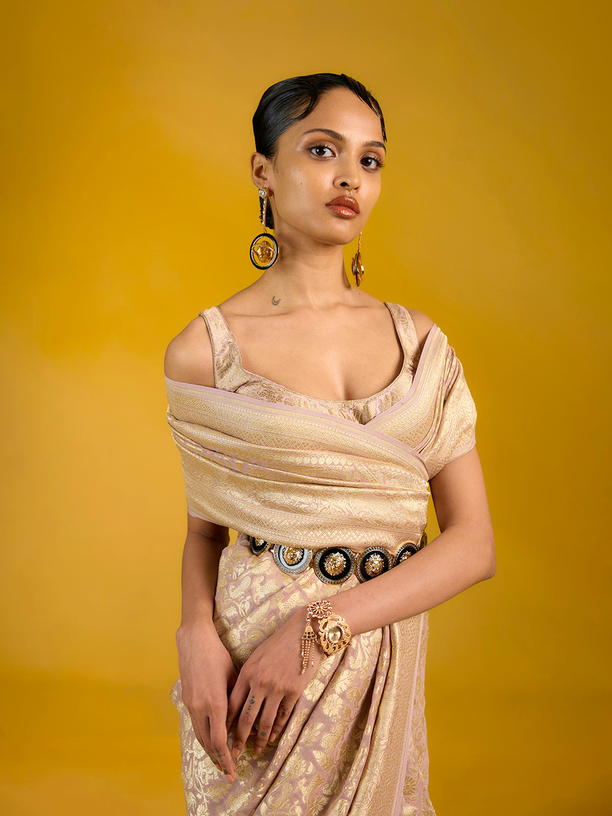 The Dusky Rose Saree