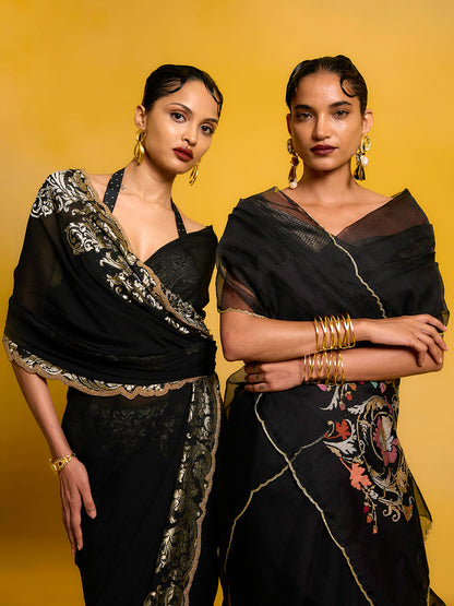 The Noir Saree