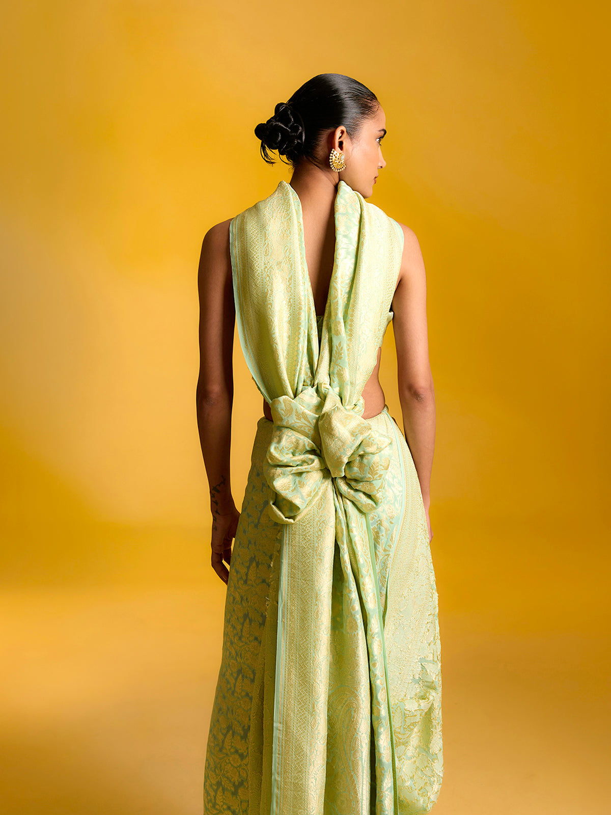 The Tropical Verde Saree