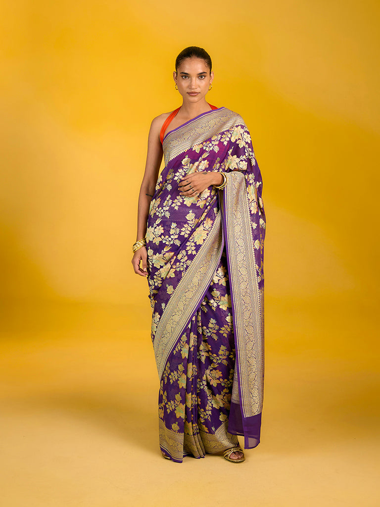The Royal Amethyst Saree