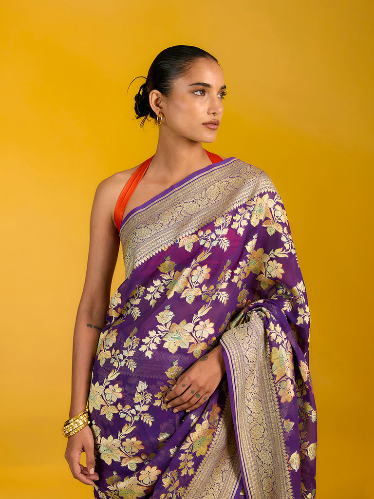 The Royal Amethyst Saree