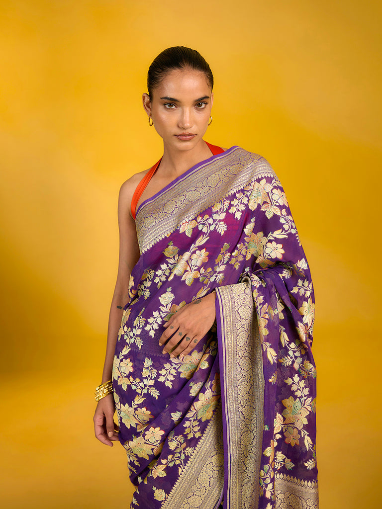 The Royal Amethyst Saree
