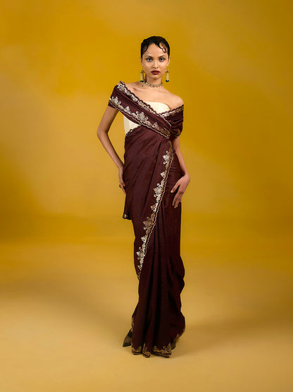 The Cinnamon Swirl Saree