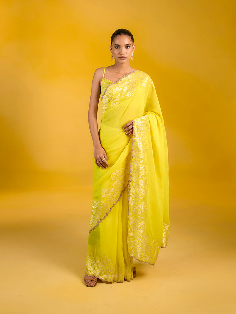 The Golden Hour Saree