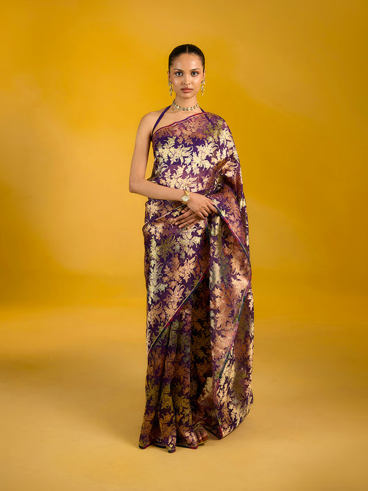 The Grape Glow Saree