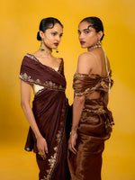 The Maple Espresso Saree