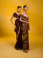 The Maple Espresso Saree